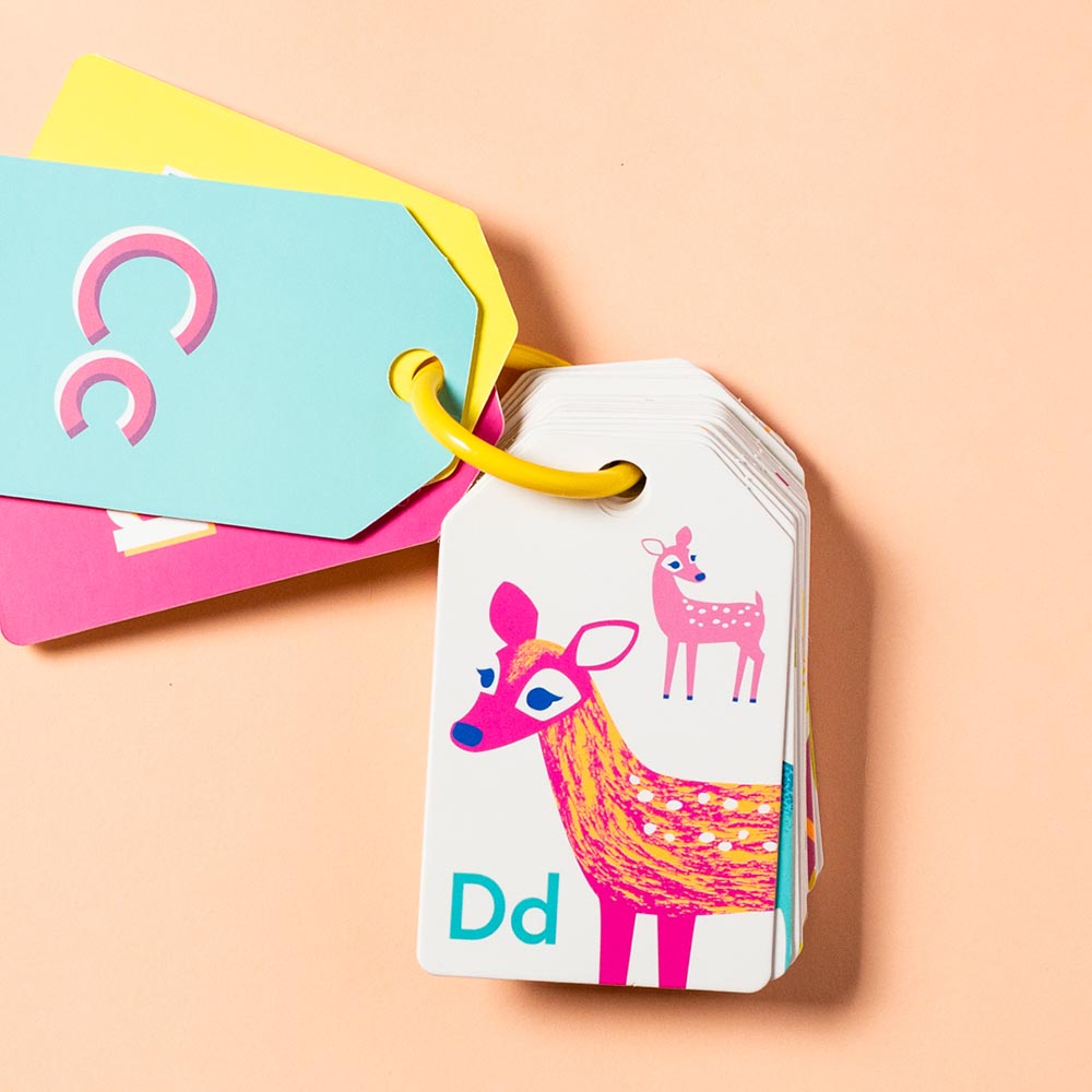 Tiger Tribe - Alphabet Flash Cards - Neon