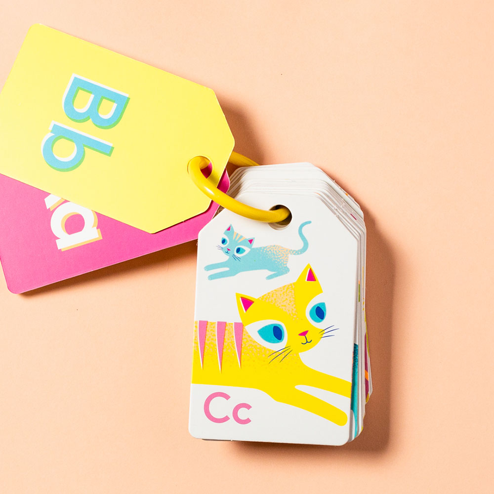 Tiger Tribe - Alphabet Flash Cards - Neon