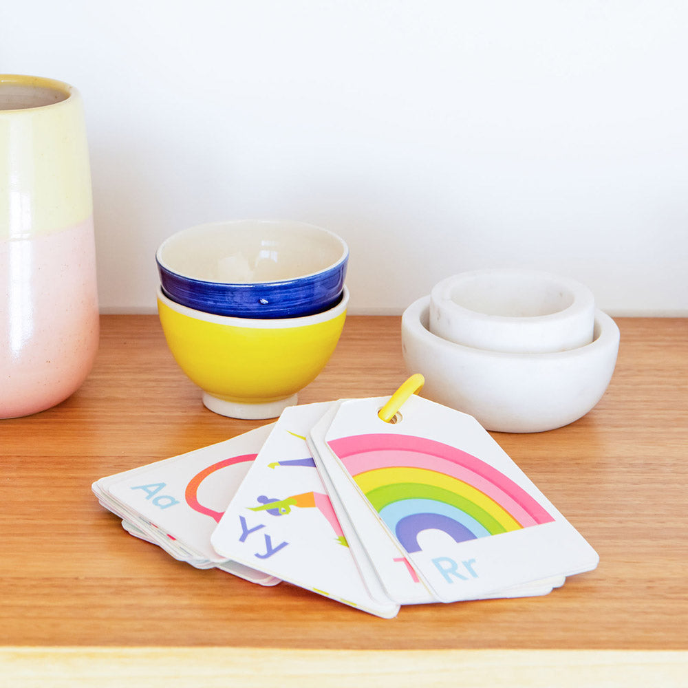 Tiger Tribe - Alphabet Flash Cards - Neon