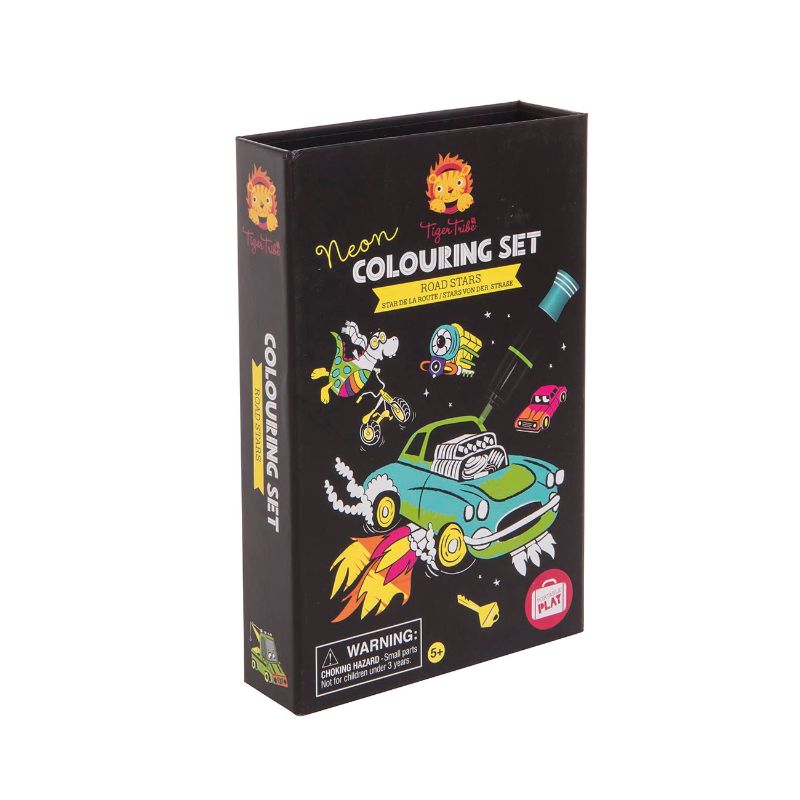 Tiger Tribe -Neon Colouring Set - Road Stars