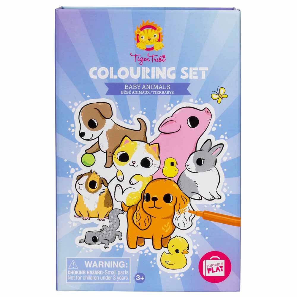Tiger Tribe - Colouring Set - Baby Animals