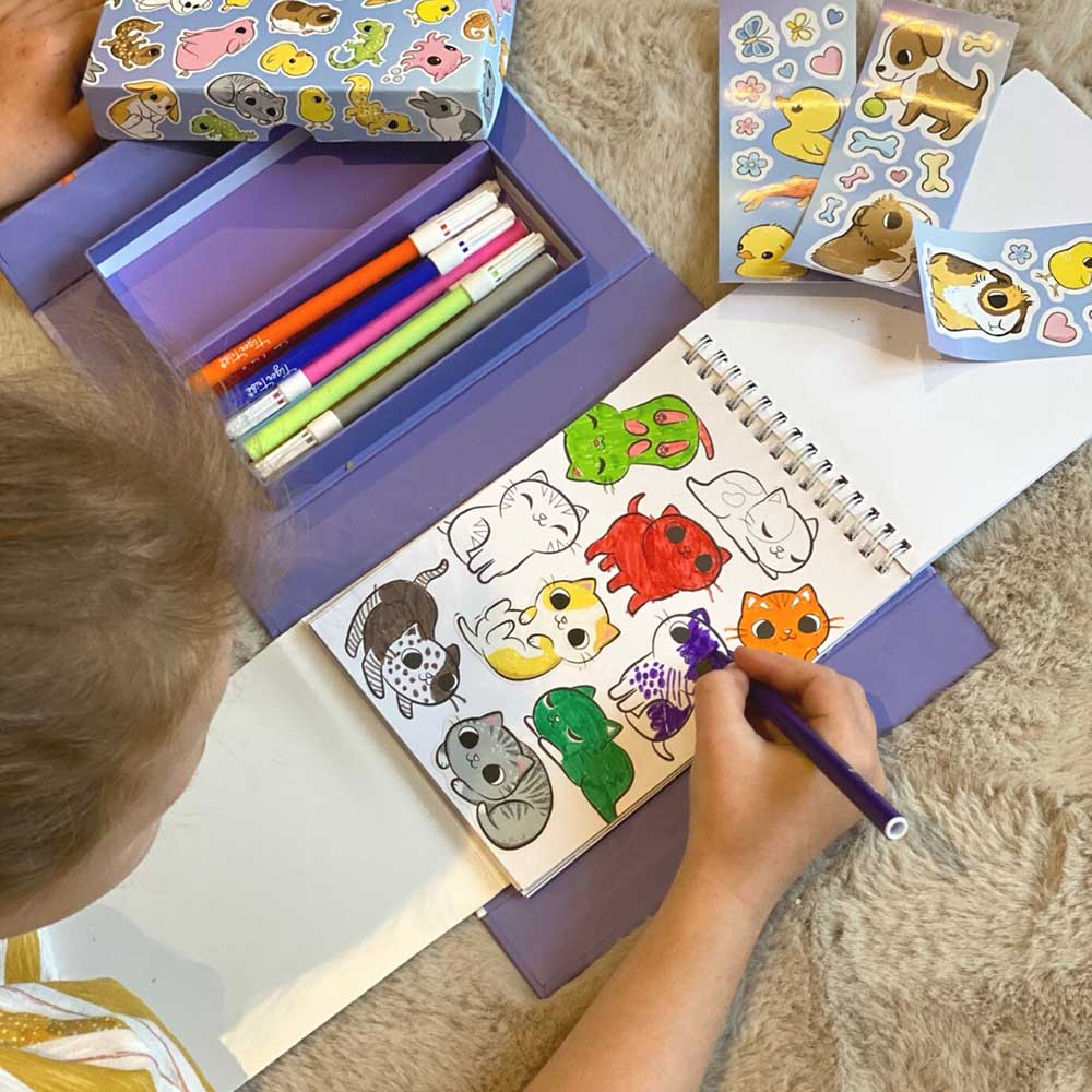 Tiger Tribe - Colouring Set - Baby Animals