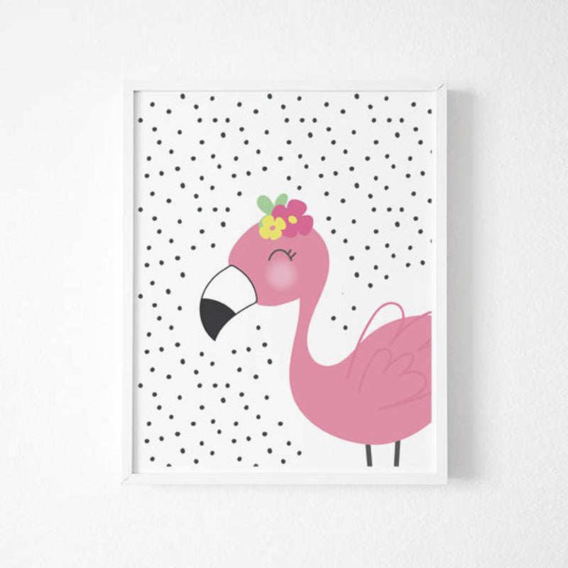 Sweet Pea - Set of 3 - Toucan Pop Flamingo Wall Art Prints