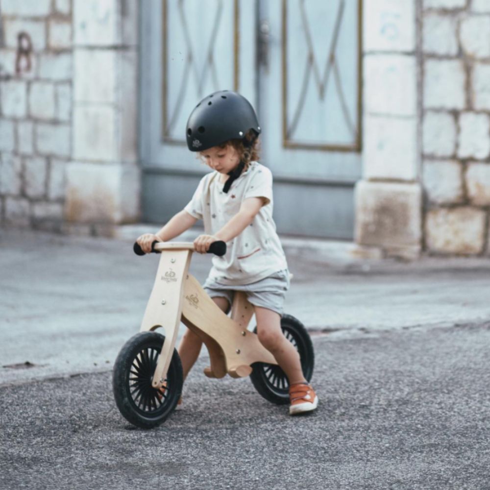 Toddler Balance Bike + Helmet - Black