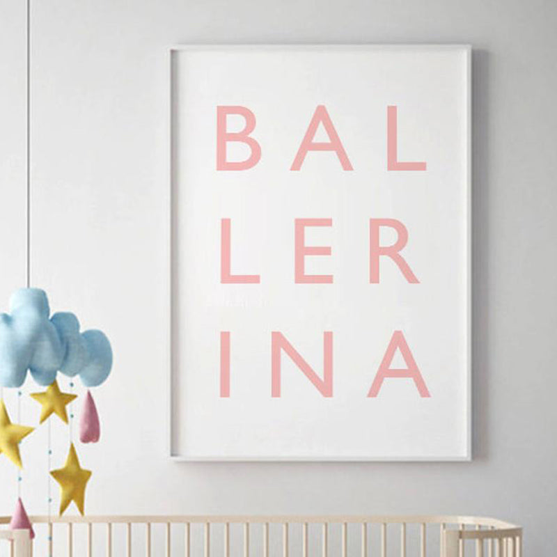 Sweet Pea - Set of 3 Wall Art Prints - Pink Ballerina Swan