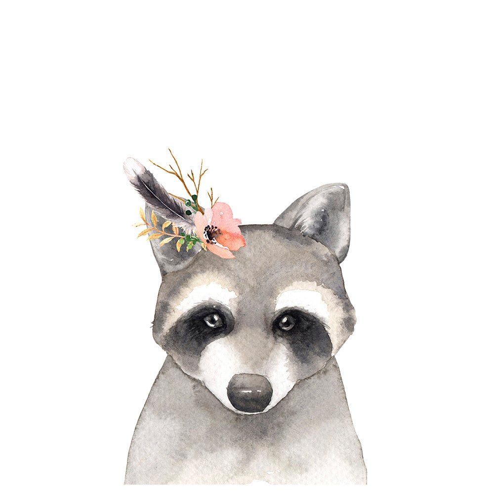 Sweet Pea - Set of 6 - Watercolour Woodland Animals Wall Art Prints