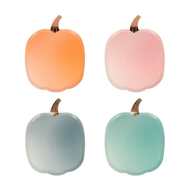 Ombre Pastel Pumpkin Plates