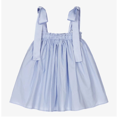 Silk Strap Dress - Blue