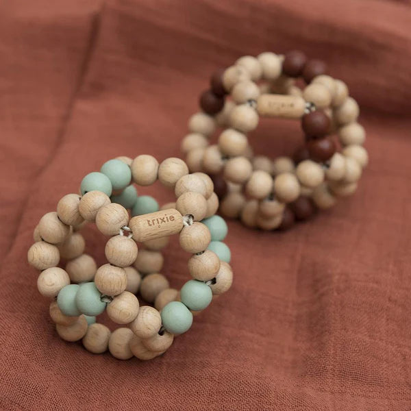 لعب مع Wooden Beads Ball -Rose.