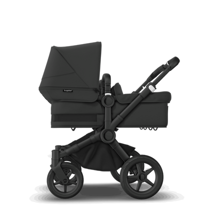 Bugaboo - Donkey 5 Twin Complete Me Travel System - BLACK/MIDNIGHT BLACK